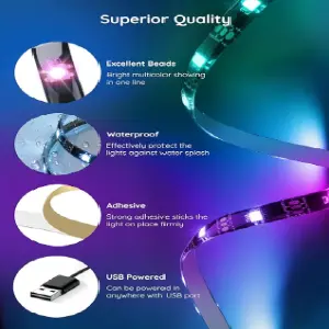 Tira de luces LED con aplicación 5M