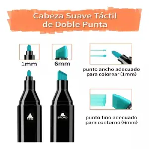 SET DE MARCADORES DOBLE PUNTA X168