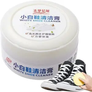 Crema limpiadora de zapatos blanqueador
