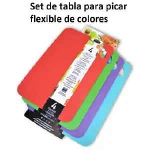 Set tabla para picar flexible X4 ✨