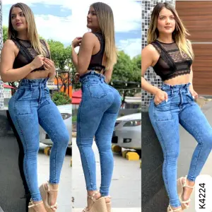 JEANS TIRO ALTO STRECH GOLAS K4224
