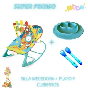 SILLA MECEDORA + PLATO SUPER PROMO