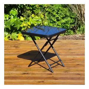 Mesa Cuadrada Plegable Para Jardin F14