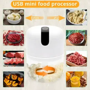 Mini Procesador Portátil Eléctrico