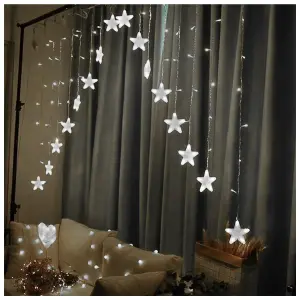 ARCO DE ESTRELLAS 3 MT CORTINA LED