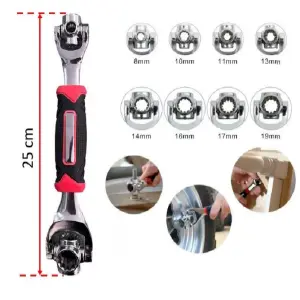 LLAVE MULTIFUNCIONAL 48 EN 1: ¡Tu Kit de Reparación Completo! - LLAVE MULTIFUNCIONAL 48 EN 1 (IND)