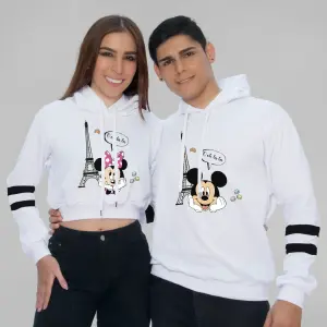 Buzo, Buso Hoodie MICKEY PARIS PAREJA
