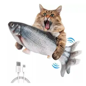 Pescado juguete usb gato