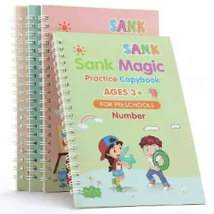 Kit De 4 Cuadernos De Escritura Mágicos