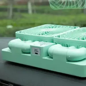 VENTILADOR CON  CARGA SOLAR DOBLE