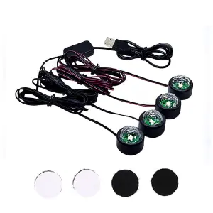 Luz led para interior de carro multicolo