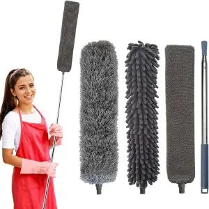 Kit Plumero De Limpieza 3 en 1 Extensibl