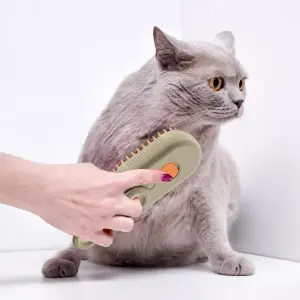Cepillo Vapor Quita Pelo de Mascotas: ¡Adiós al Pelo de Gato y Perro! - Cepillo Vapor Quita Pelo Gatos Perros