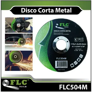 DISCO CORTE METAL 4.5" FLC TOOLS X 20PC