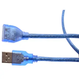 Extension Usb 5 Metros Blindado Azul