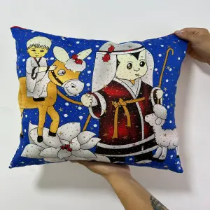 COJÍN DOBLE FAZ NAVIDEÑO