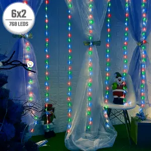 Cascada 6X2 Metros 768 LED Luces 2043