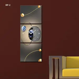 RELOJ PARED ESTILO POLIPTICO 3 PIEZ RP-2