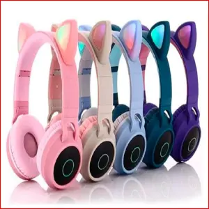 Audifonos Diadema Gato Inalambricos Blue