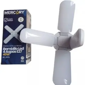 Bombillos LED AHORRADORES 4 ASPAS x 40W
