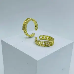 ANILLO GRADUABLE RODIO DORADO #14