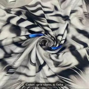 Camiseta de verano tigre ojos azules en