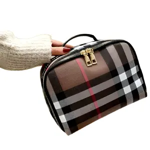 Cosmetiquera Cuadros Bolso Maquillaje Cf