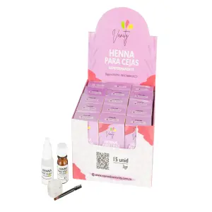 CAJA X 15 HENNA PARA CEJAS KATTIAN 3GR