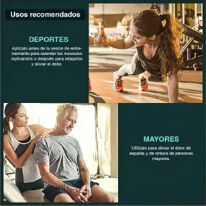 masajeador 8 velocidades 4 cabezales