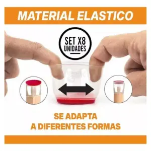 Protectores de Silicona para Patas de Muebles x8 - Protectores En Silicona Para Patas x8