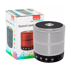 Mini Parlante Gris Bluetooth WS-887