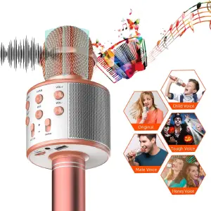 Micrófono Karaoke Bluetooth Efectos De V