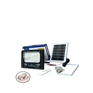 LAMPARA CON PANEL SOLAR 100 W
