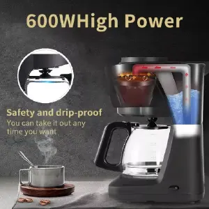 Cafetera 6 tazas semiautomática sokany