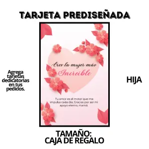 Tarjeta Prediseñada MADRE -CAJAREGALO