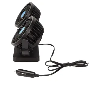 Ventilador Doble 360° para Auto