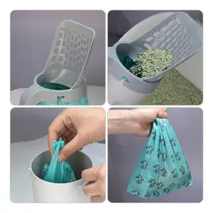 Recogedor de arena para gatos con soport