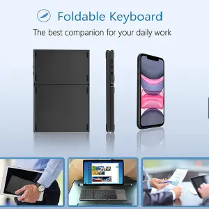 Mini teclado BT Plegable celular, Tablet