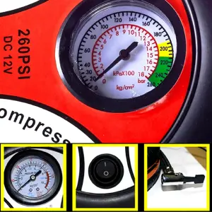 Compresor Auto Rojo