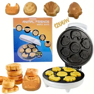 WAFLERA ANIMAL FRIENDS: ¡Crea Desayunos Divertidos! - WAFLERA ANIMAL FRIENDS WAFFLE MAKER