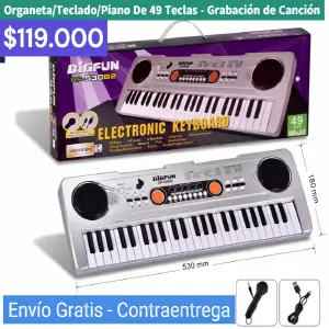 ORGANETA/TECLADO/PIANO DE 49 TECLAS