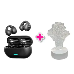 COMBO AUDÍFONOS BLUETOOTH + LÁMPARA 3D
