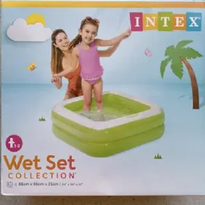 INTEX piscina inflable rectangular bebe