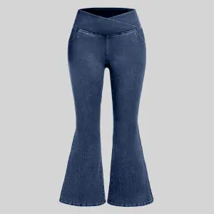 JEANS CRUZADO SIN BOTON  BOTA CAMPANA