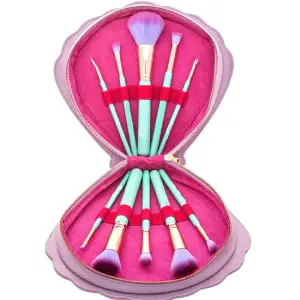 KIT DE BROCHAS MAQUILLAJE SIRENA 10 PZ