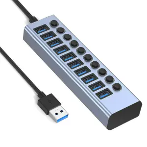 Adaptador Hub Multipuerto Usb Aluminio