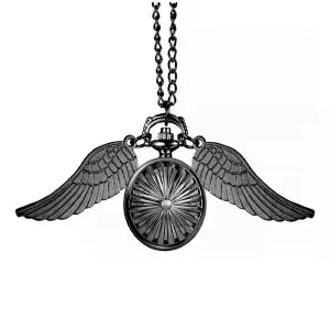 Collar Reloj Snitch Harry Potter Negro P