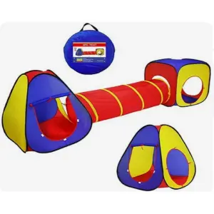 CARPA Y TÚNEL DE JUEGO PARA NIÑOS 3 en 1