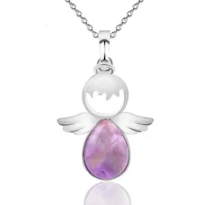 Collar Angel Cuarzo Amatista