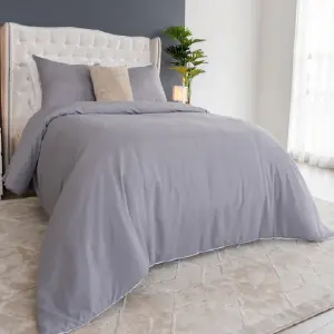DUVET COVER LONDRES GRAY CAMA DOBLE